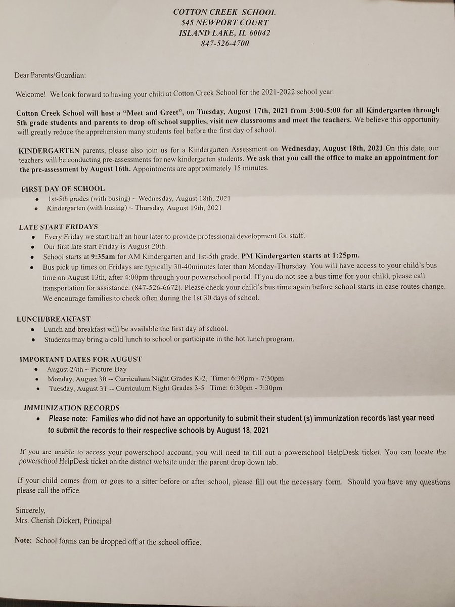 Cotton Creek School tweet media