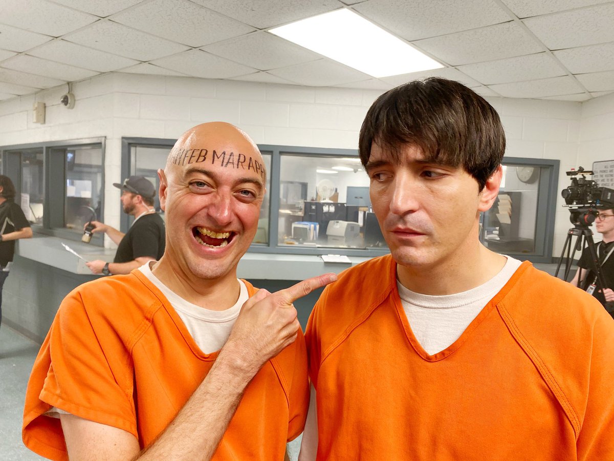 PoderosoJeffin's tweet image. ✨Homem Calendário e o Bolinha nos bastidores de  #TheSuicideSquad  

#polkadotman  #calendarman