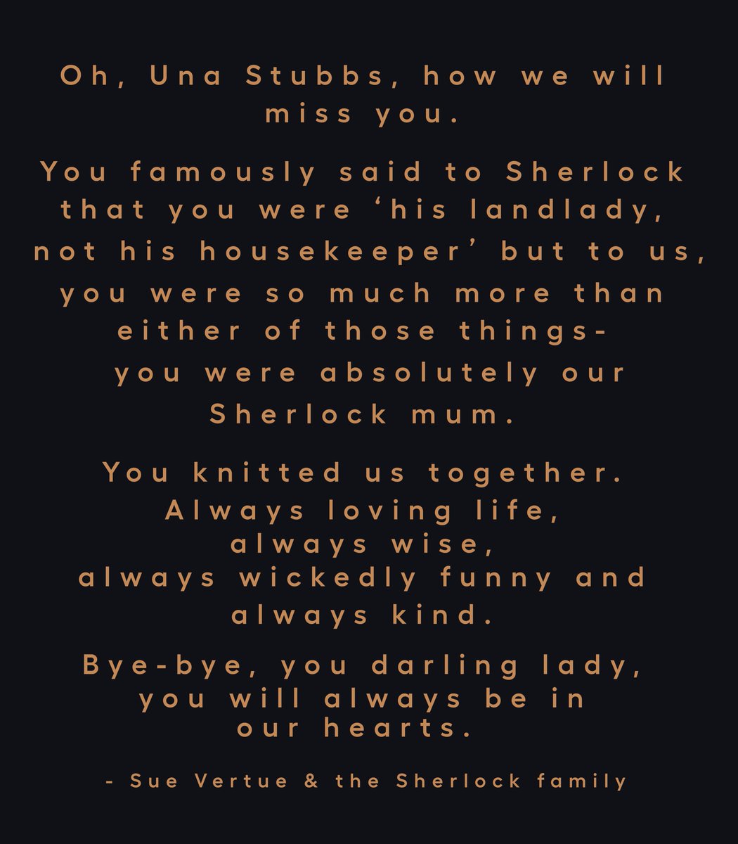 Rest In Peace Wonderful Una. 💔