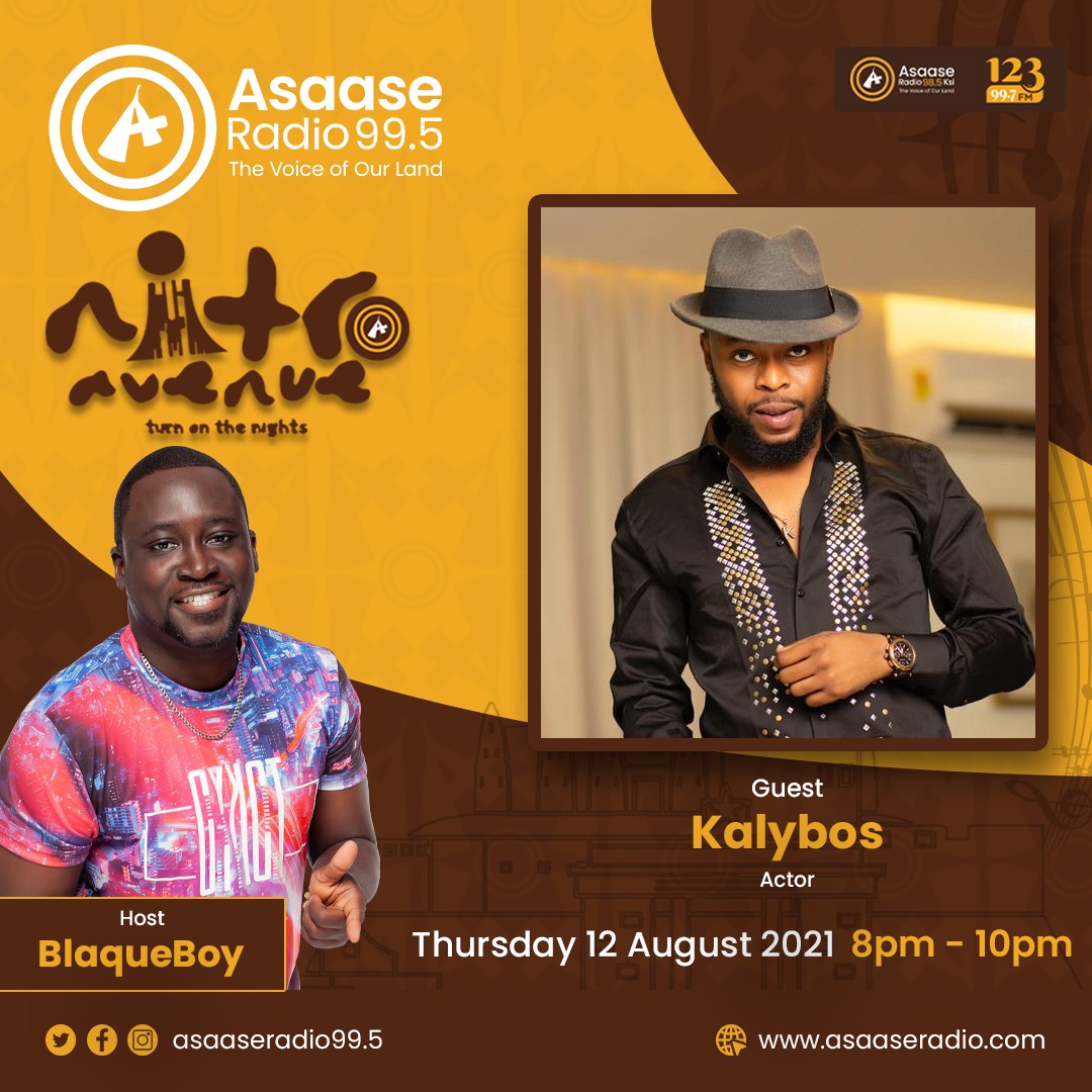 asaaseradio995's tweet photo. What’s popping this evening on #995NitroAvenue with @Blaquebuoy? It’s the man Kalybos @kalybos_1!

Don’t miss out! Tune in and have a hoot from 8pm on #AsaaseRadio, 99.5Mhz in Accra.

#AsaaseRadio
#TheVoiceofOurLand https://t.co/mtp6KSF085