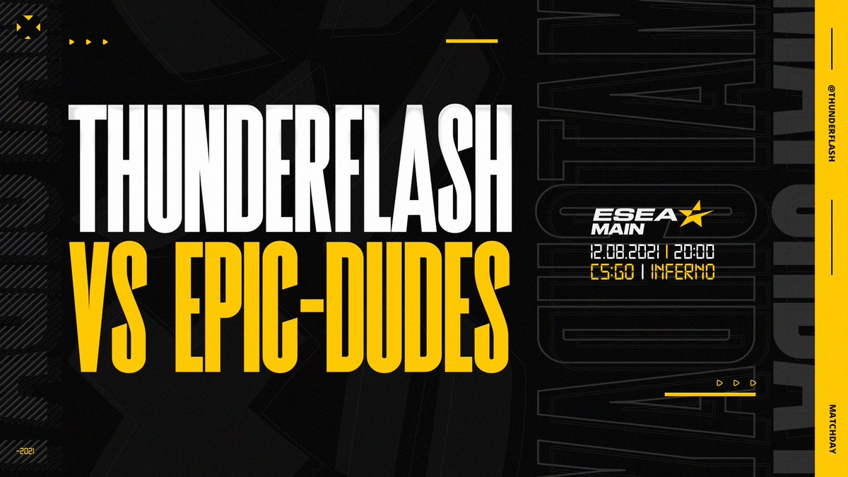 thunderflashgg's tweet photo. It's time for our second match in ESEA Main!🔥 #CSGO https://t.co/2YXrTOdA4z