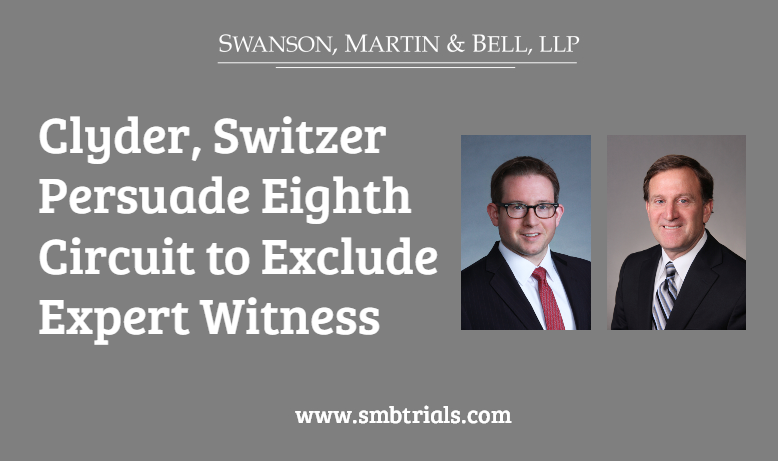 SMBTrials's tweet photo. Partners Patrick Clyder and Joe Switzer successfully persuaded the U.S. Court of Appeals for the Eighth Circuit that a district court properly excluded the plaintiff’s expert witness and awarded summary judgment in favor of their clients. https://t.co/ZBKAE9fcOZ https://t.co/GHKTk7icZn