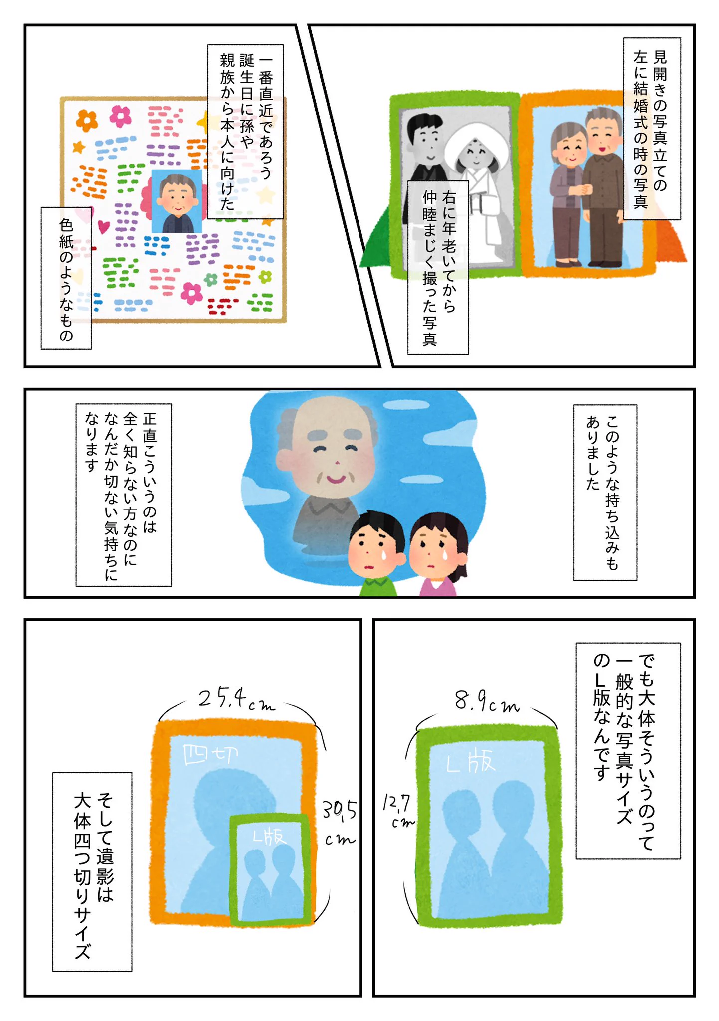 お盆なので遺影の話を…綺麗な遺影を残すためにせめてスマホで写真を撮っておいて！