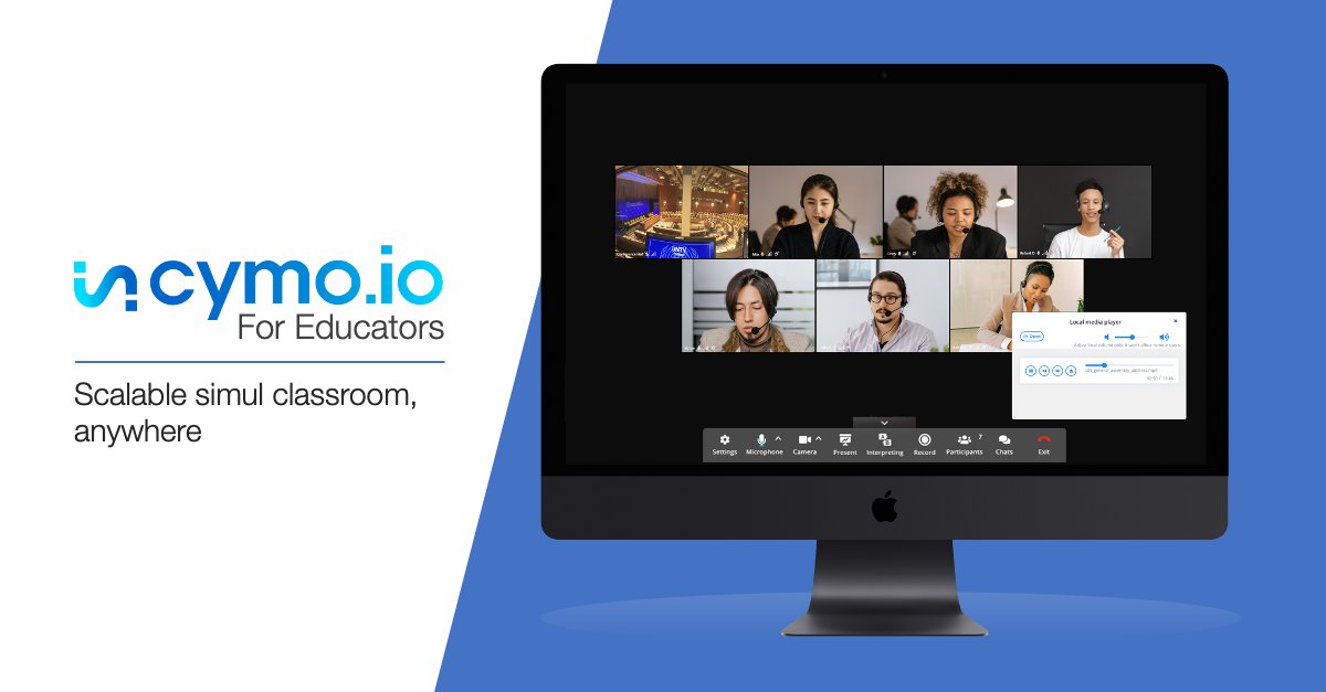 cymo_io's tweet photo. Cymo is proud to support interpretation education with our SI classroom module, supporting concurrent interpretations, peer-monitoring, and independent volume controls for trainers. Reach out at https://t.co/kyG70MQ3ym

#cymo, #r1nt, #1nt, #terps, #distancelearning, #RSIeducation https://t.co/WSD0dRYqtZ