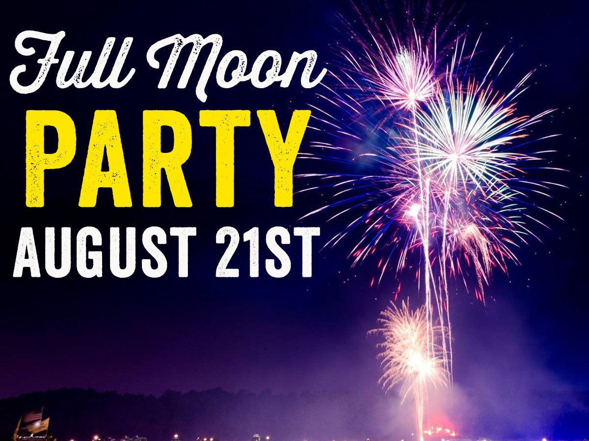 Join us for our Full Moon Party at Margaritaville at Lanier Islands on Saturday, August 21st! Enjoy live music from Johnathan Ingram, performing live on the LandShark Landing stage and end the night with a dazzling, fireworks show. ✨