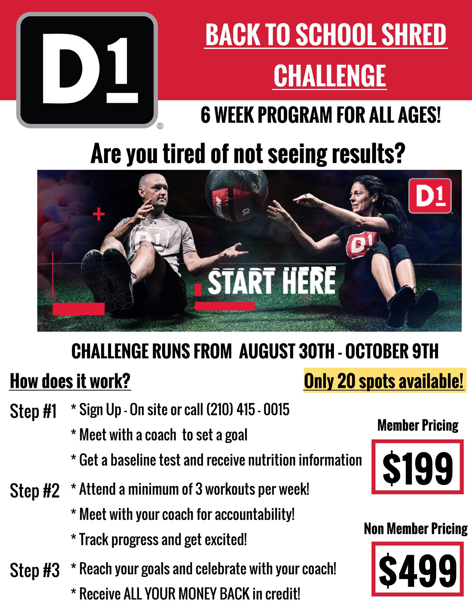 D1 Training San Antonio على X: “🚨Back to School Shred ⏱Starts