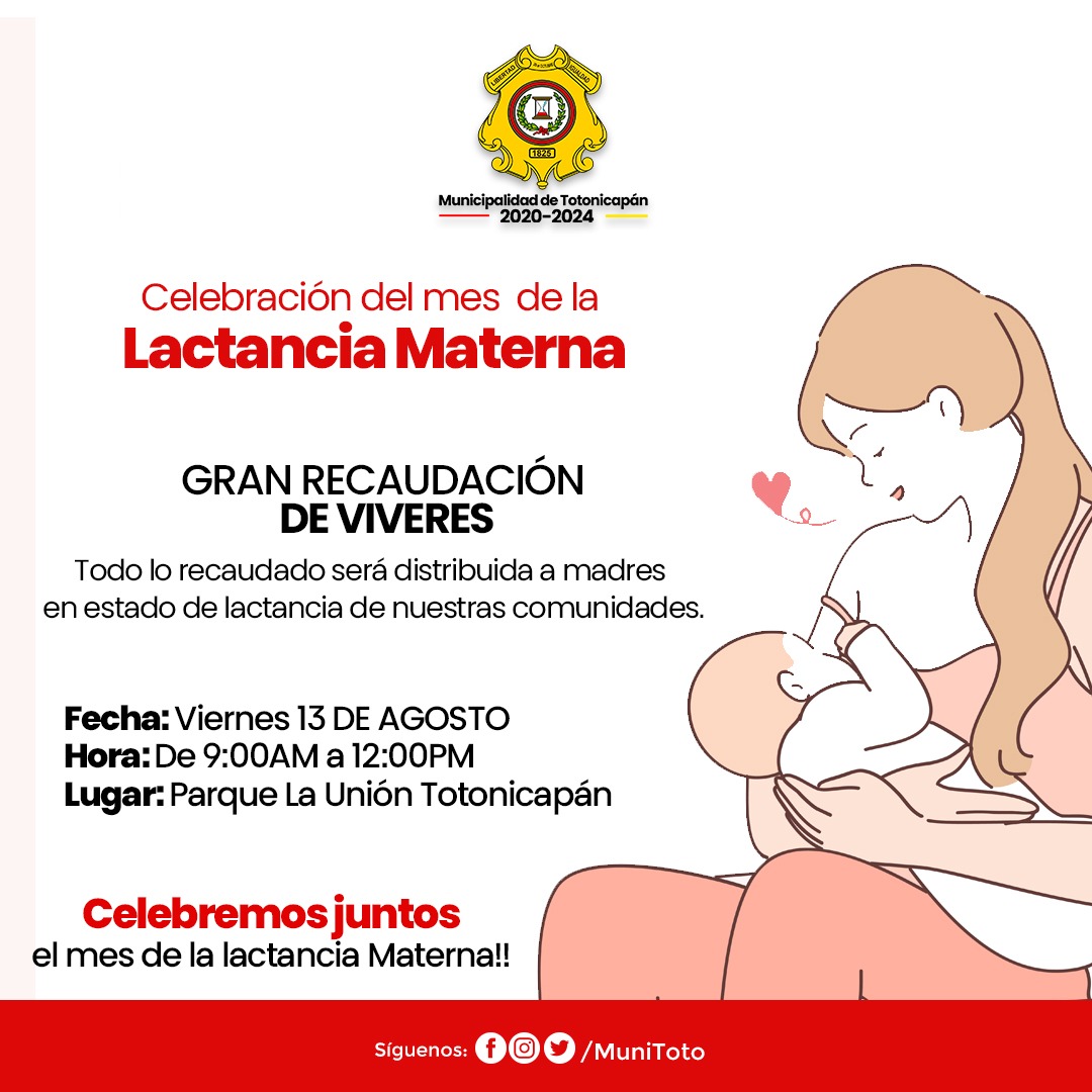 muni_toto's tweet photo. Te esperamos para la recaudación de víveres y juntos logremos disminuir el índice de desnutrición https://t.co/YAXqiOrD0c