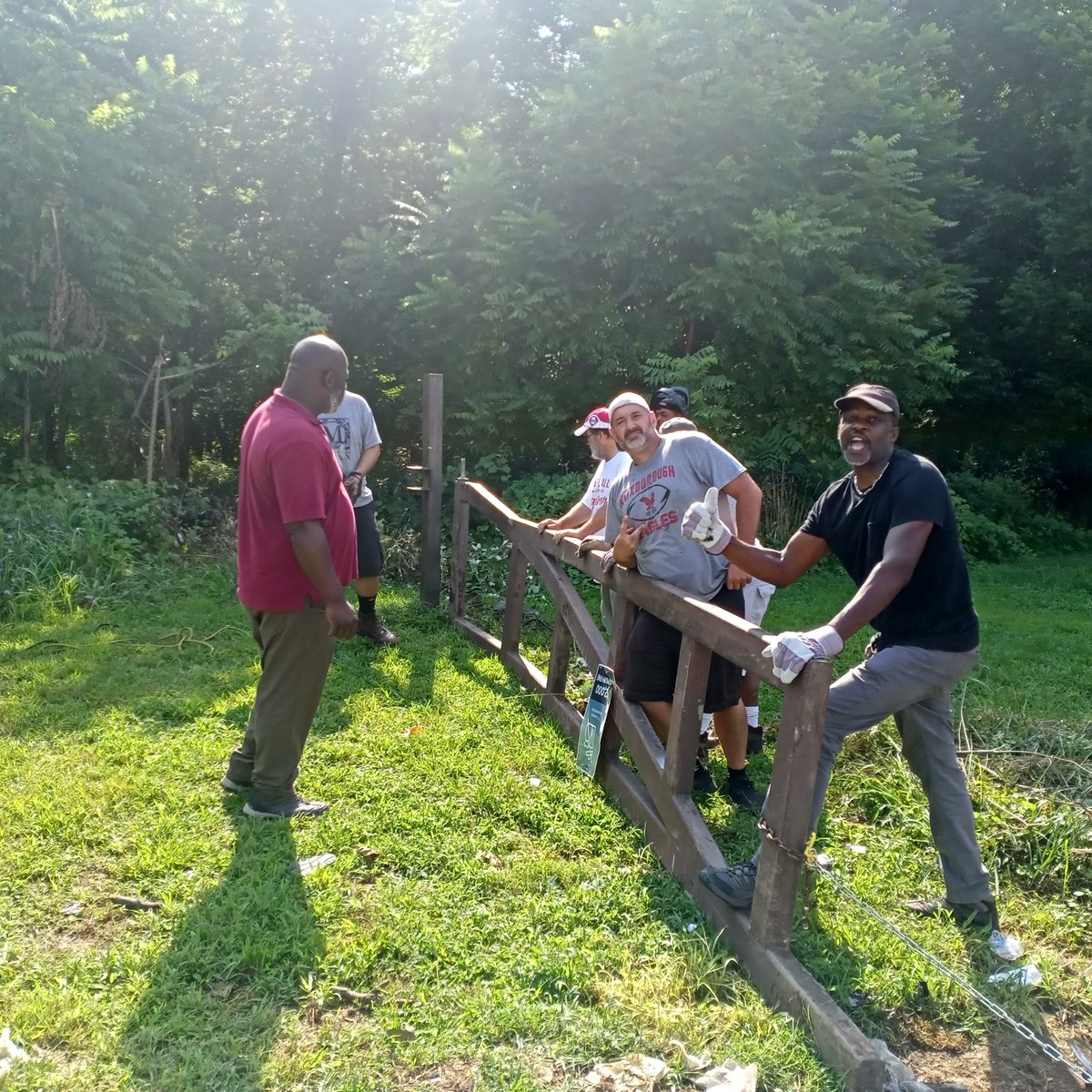 TTFWatershed's tweet photo. We’d like to give a shout out to #PhiladelphiaParksandRecreation for fixing up the gate today on the Rorer St. Gateway of #TaconyCreekPark! Thank you @PhilaParkandRec for all your contributions on improving the park. https://t.co/I63lPxx1Hs