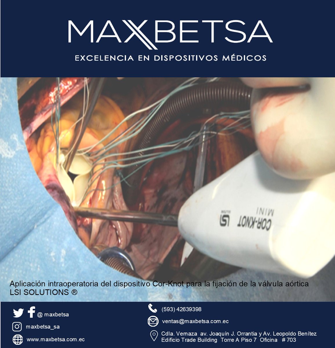 maxbetsa's tweet photo. #Corknot #corknotEcuador #suturamecanica #valvulascardiacas #cirugiacardiovascular #surgery #maxbetsa #ecuador https://t.co/m2LUrXOxcS
