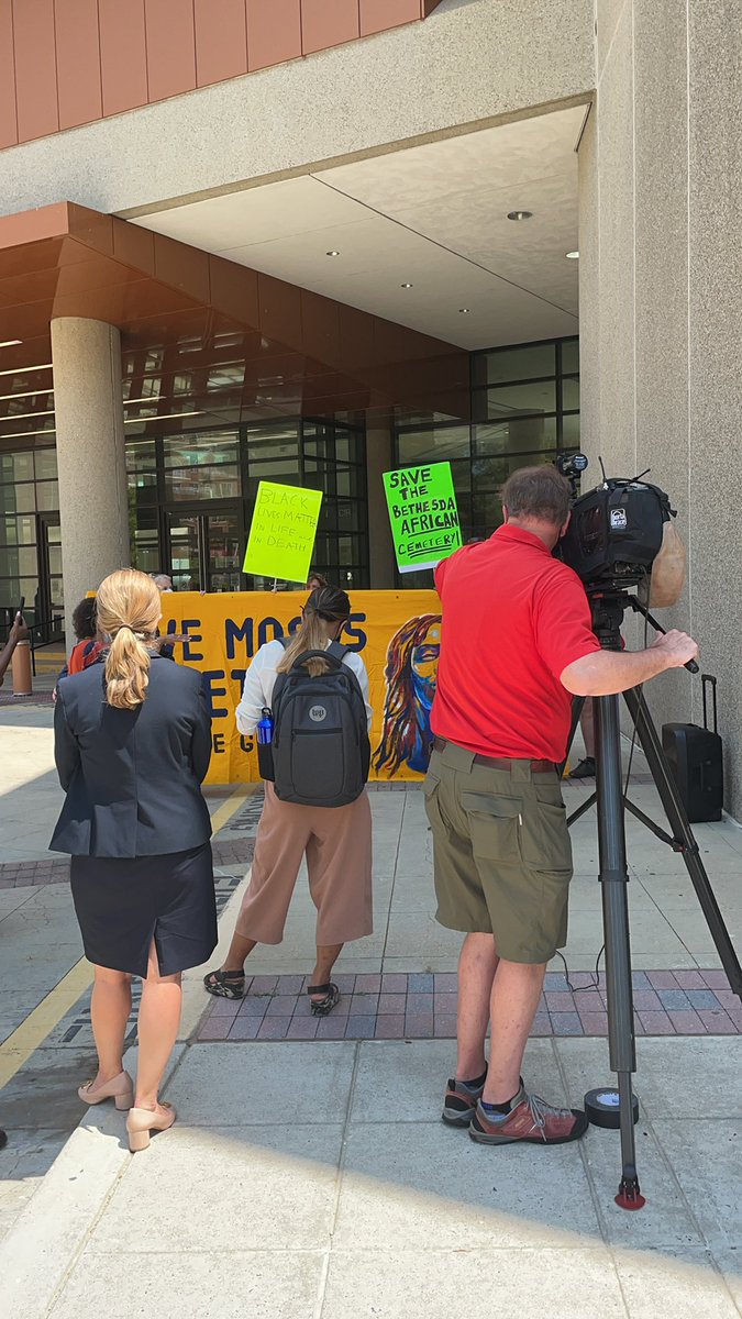 Gathering at the courthouse now.