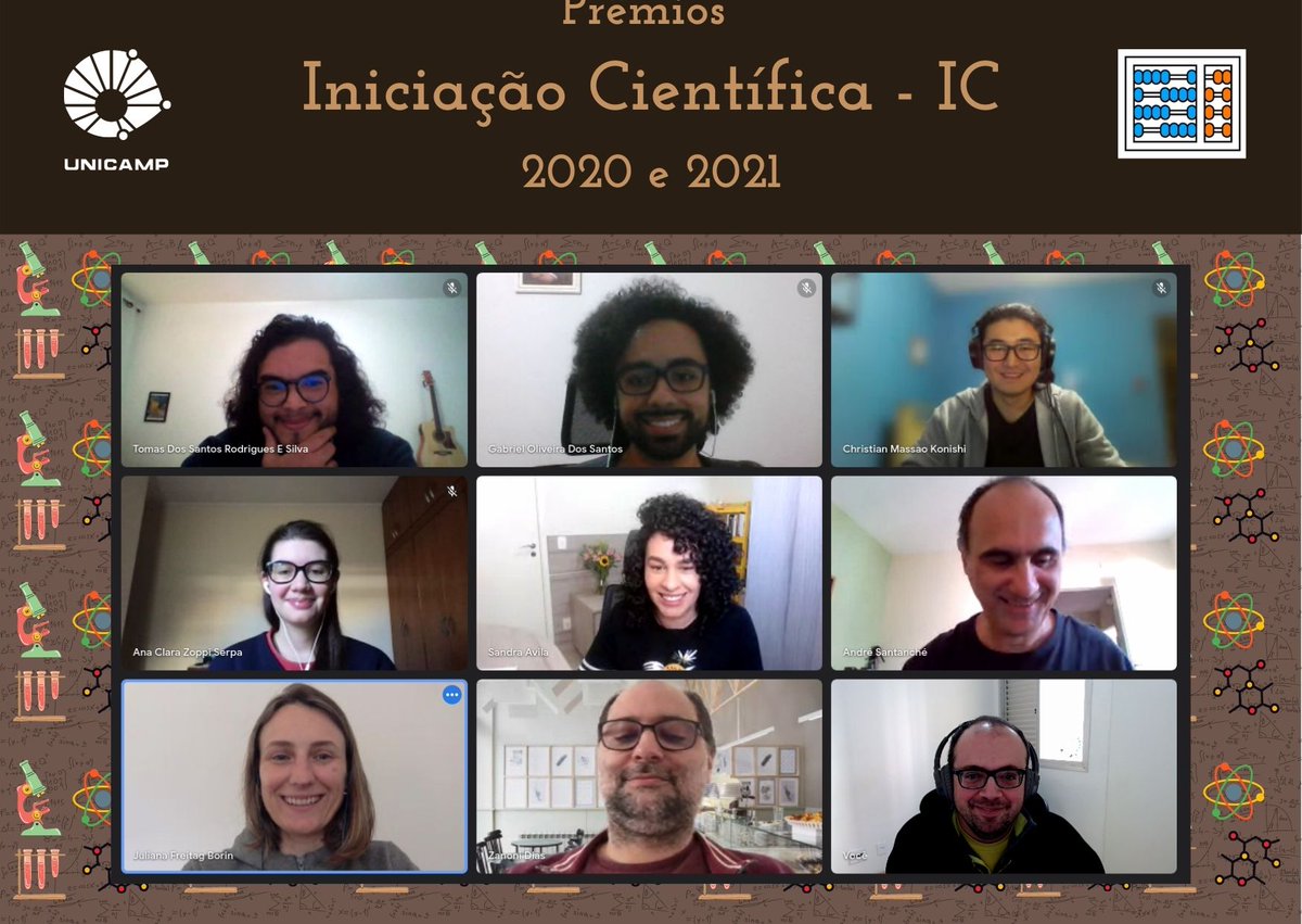 "Prêmios de Iniciação Científica 2020 e 2021 do IC" 

 2020: "Classificação de Imagens de Sinais de Trânsito Sob Ataques Adversariais"
Aluno: Christian Massao Konishi

2021: "Caracterização de Reticulados para Modelos Criptográficos Pós-Quânticos"
Aluno: Tomás Silva