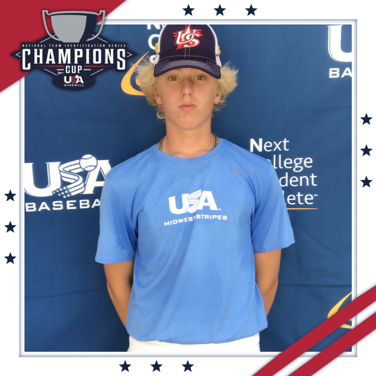 Jessica74656156's tweet photo. @MidwestNTIS @USABaseballNTIS  @Elite_myers25 Today has been a good day! Can’t wait for the games starting tomorrow! This has been an amazing experience. https://t.co/WH6TdczLoH