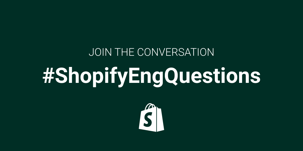ShopifyEng's tweet photo. The #ARCMiniConference2021 post-event Q&A starts now! Share your questions with #ShopifyEngQuestions and join us here π
https://t.co/MVZ6FUSNpM https://t.co/8dR8K3qZjn