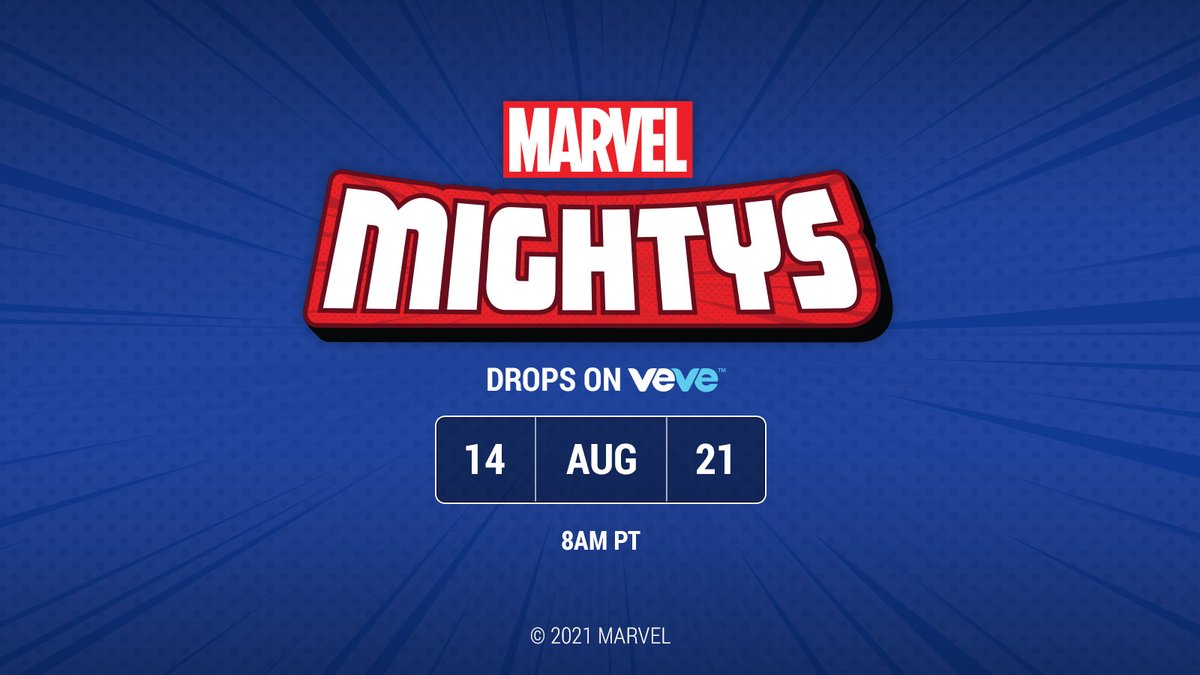 Make way for <a href="/Marvel/">Marvel Entertainment</a> Mightys! These dynamic #CaptainAmerica digital figures drop in blind box format this Saturday, August 14 at 8AM PT!

#MARVELxVeVe