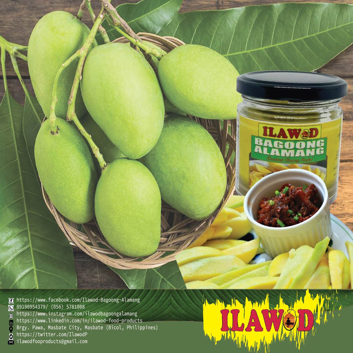 IlawodP's tweet photo. Create your version of Green Mango salad and appetizer! 
Surprise your guests with a flavorful green mango appetizer with Ilawod ! 🦐

We offer discounts!
Tel/CP#: 09190954379/ (056)5781008

#ilawod #bagoong #pinoyfood #filipinocuisine #local #buylocal #greenmangoes https://t.co/MZd2NA3z4j