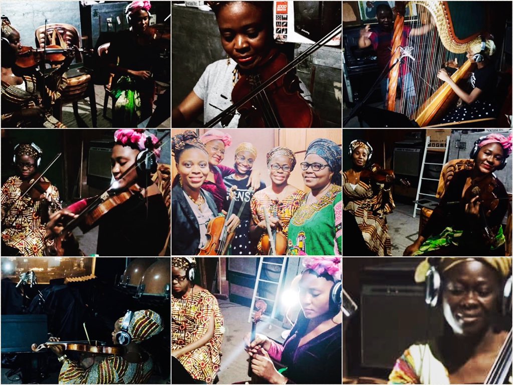 musicbeyond_org's tweet photo. Recording time!🎧🎙There was no electricity in the room for the last 2 days, but nothing stops them from achieving their goal✊🏾🎶
#romancedelosk #recording #beautiful #allfemaleband #kinshasa #drc #musicforsocialchange https://t.co/zSraVbhdo3