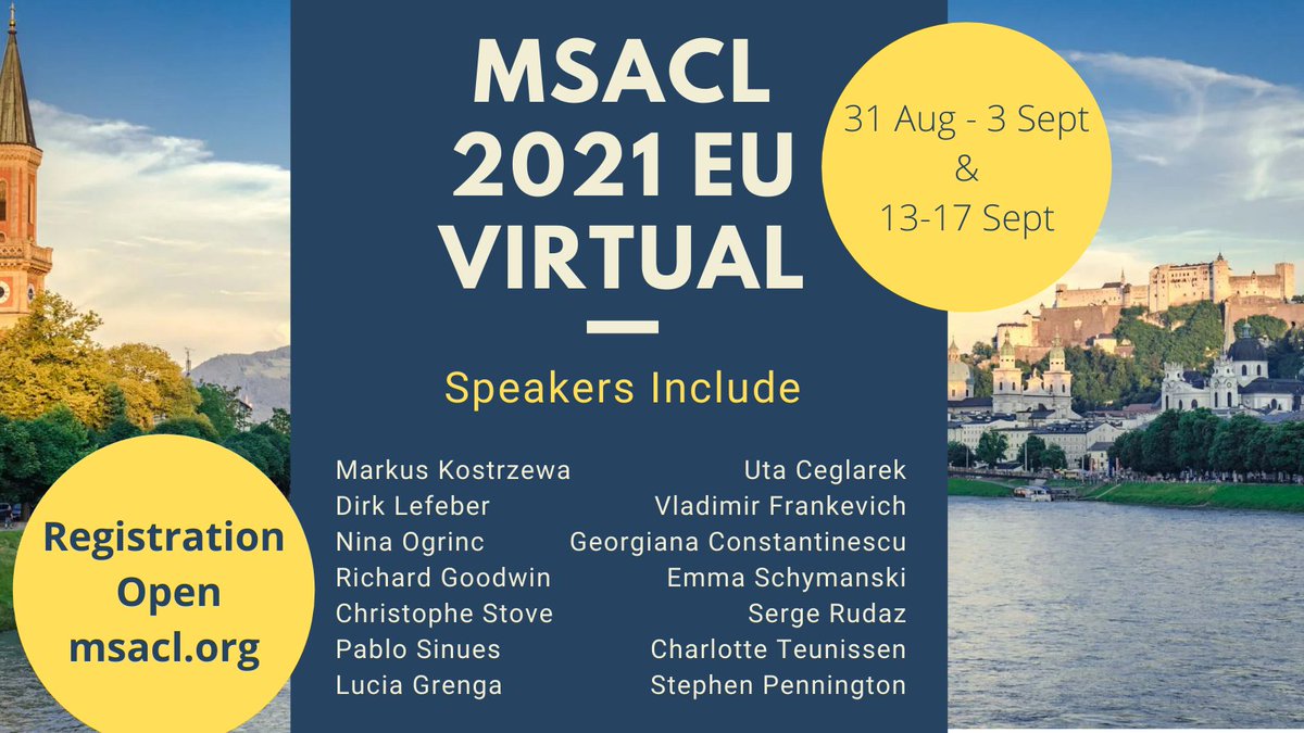 MSACL (@msacl) on Twitter photo Agenda has taken shape, time to register for #MassSpectrometry & Advances in the Clinical Lab! 
14 Keynote/Plenaries, 18 Scientific/Poster sessions, 
8 Practical Training sessions, Discussions on IVDR & Alcohol biomarkers. msacl.org/index.php?head…
#TeamMassSpec #ClinicalChemistry Agenda has taken shape, time to register for #MassSpectrometry & Advances in the Clinical Lab! 
14 Keynote/Plenaries, 18 Scientific/Poster sessions, 
8 Practical Training sessions, Discussions on IVDR & Alcohol biomarkers. msacl.org/index.php?head…
#TeamMassSpec #ClinicalChemistry