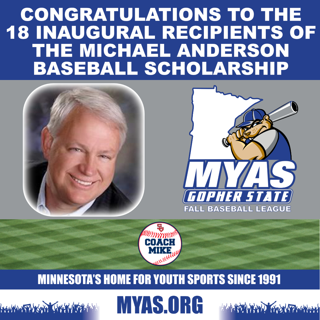 We are both humbled and proud to be part of this effort to honor Coach MIke's legacy in Gopher State Baseball and in his community.

Read more at myas.org/blog/inaugural…

Support the Michael Anderson Baseball Scholarship Fund at 4giving.com/donation/EF08?…