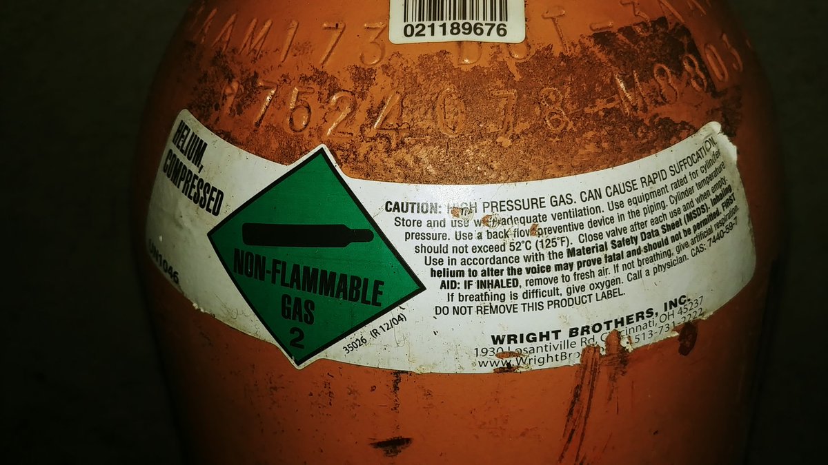 For sale 1 empty helium tank and filler. 175.00 in Cincinnati