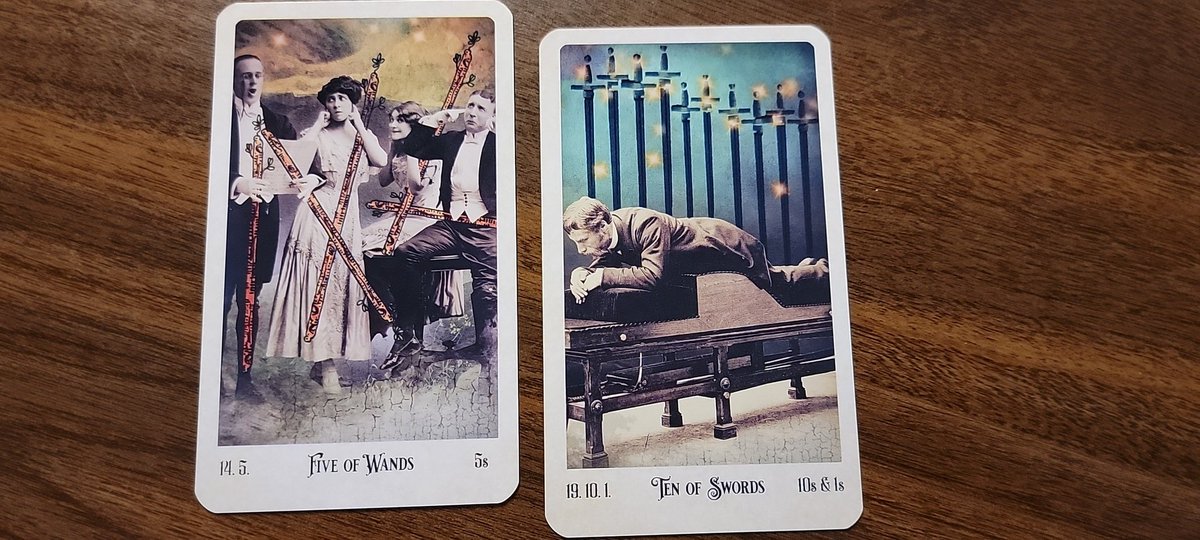 TheCartomancer's tweet photo. The Relative Tarot by Carrie Paris (@WeiserBooks) provides a warning today. Be open to messages around you, accept the help or guidance offered to avoid placing yourself in a bad situation. Beware the consequences. #TwoCardThursday #tarot #ToolsOfEmpowerment https://t.co/2bsZcp5YQk