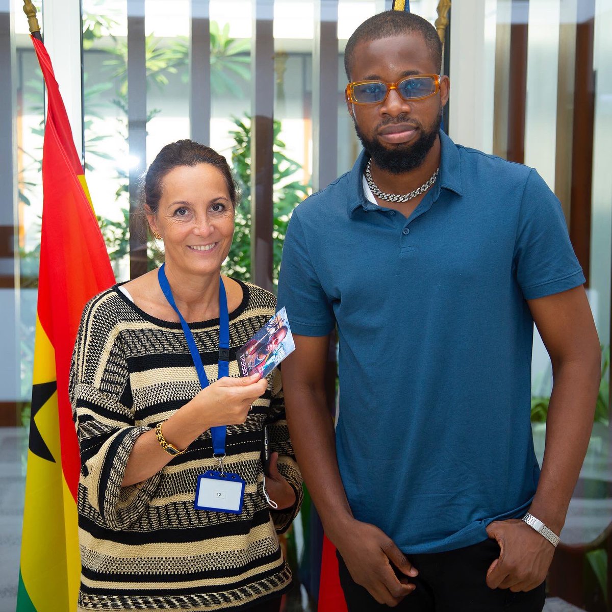 djslyking's tweet image. I paid a courtesy call and presented my brand new album to Her Excellency Anne Sophie AVE, French ambassador to Ghana. As a DJ and music creator, am humbled by her warm welcome and words of appreciation and encouragement. This is very significant for the DJ culture in Ghana.