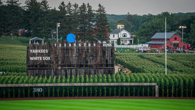 kmcoating's tweet photo. Don't forget to check out the Field of Dreams game tonight between the White Sox and Yankees on Fox!
(Looks like that scoreboard could use a fresh coat) https://t.co/s861hHPZ3v