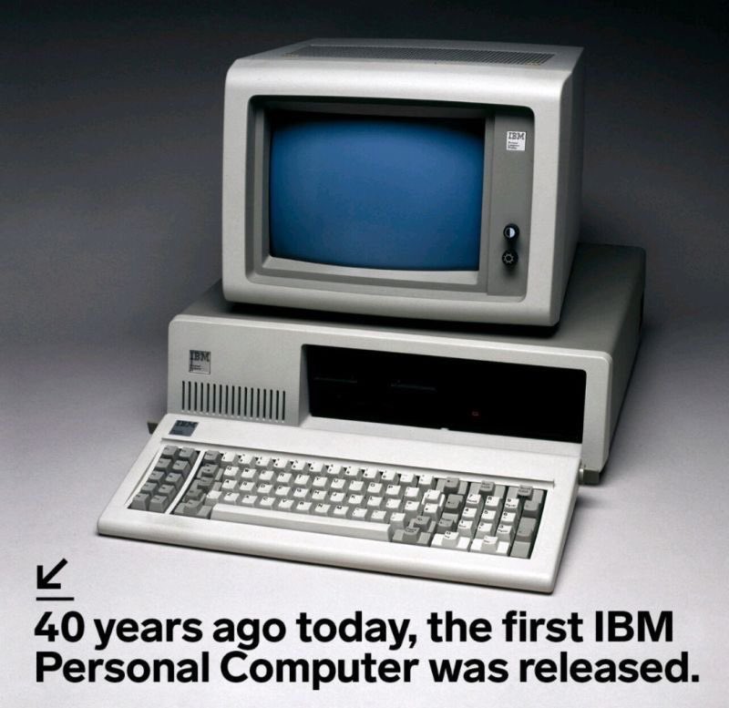 KushagraSaxena_'s tweet image. #HappyBirthday @IBM — 40 years ago today, the first #IBMComputer was released