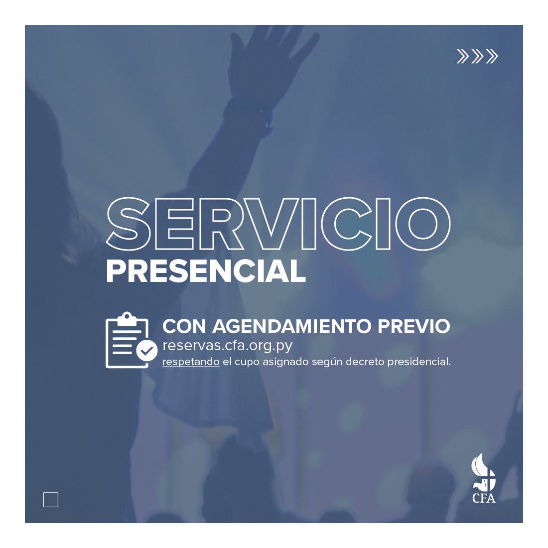 IglesiaCFA's tweet photo. HORARIOS DE SERVICIOS! โฐ
AGENDATE โก๏ธ https://t.co/2tdmH3yS72
ยก๐๐ ๐๐ฌ๐ฉ๐๐ซ๐๐ฆ๐จ๐ฌ ๐๐ง ๐ฎ๐ง๐จ ๐๐ ๐ฅ๐จ๐ฌ ๐ฌ๐๐ซ๐ฏ๐ข๐๐ข๐จ๐ฌ! โฌ
๐ https://t.co/1YMzUfpqVY
#CongregateOnline #ServicioPresencial #IglesiaCFA #CFAenCasa #CxnPy #Conexion #ConexionOnline https://t.co/tsbyU19zjP