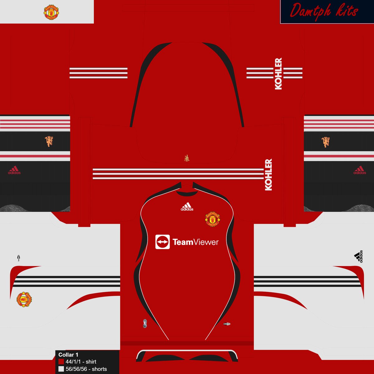 DPeskit's tweet image. Today, some English concept retro kit !
*Chelsea nike 04
*Tottenham nike 04
*Arsenal adidas 06
*Manchester united adidas 06