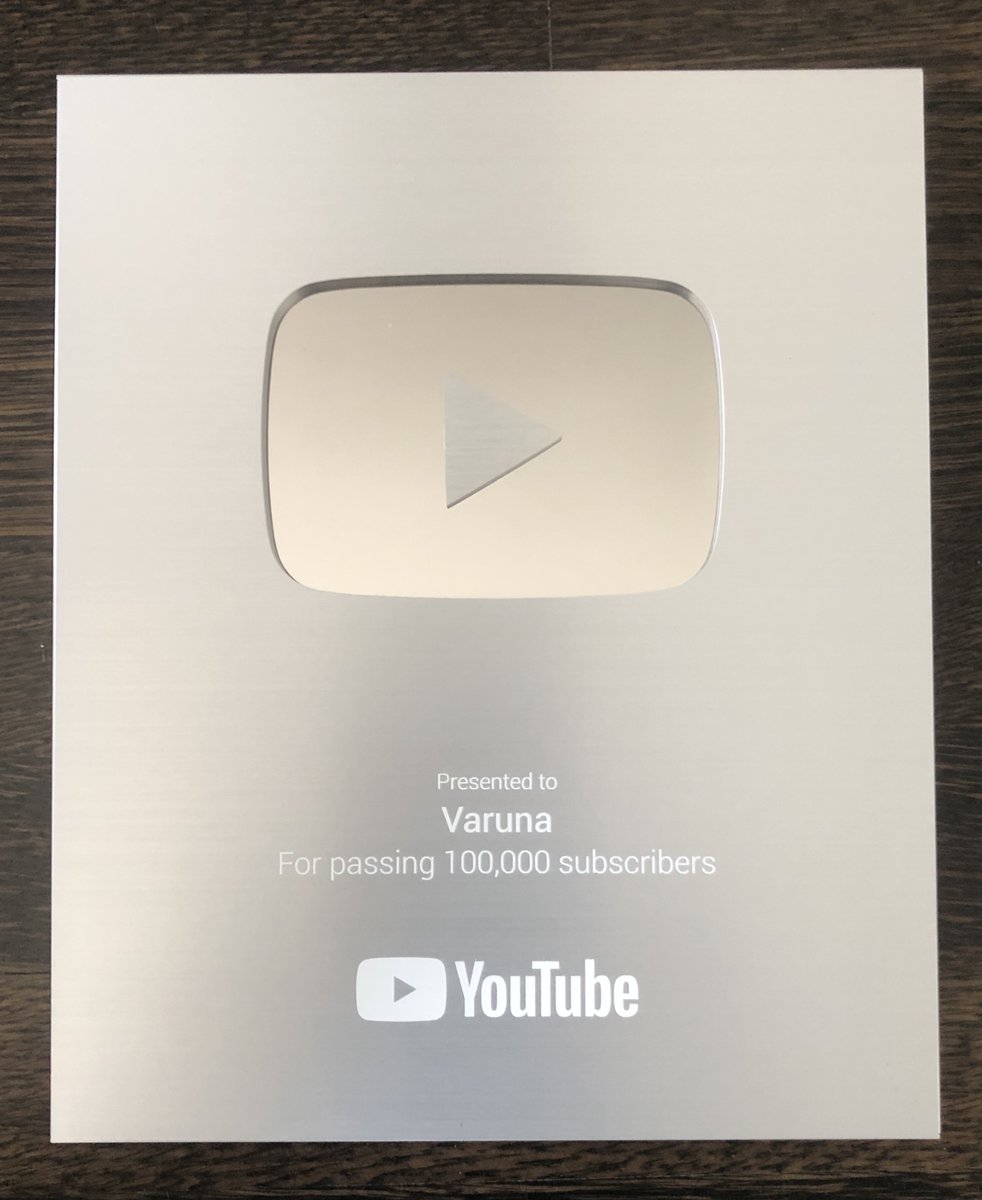 Look what arrived, today! ▶️🥳🎉

After 5 years of creatively crafting (get it?), uploading #Minecraft videos, and accumulating over 11M views, we have received the 100K play button! 

THANK YOU to the whole team at Varuna. Your work is loved, appreciated, and deeply impactful💟.