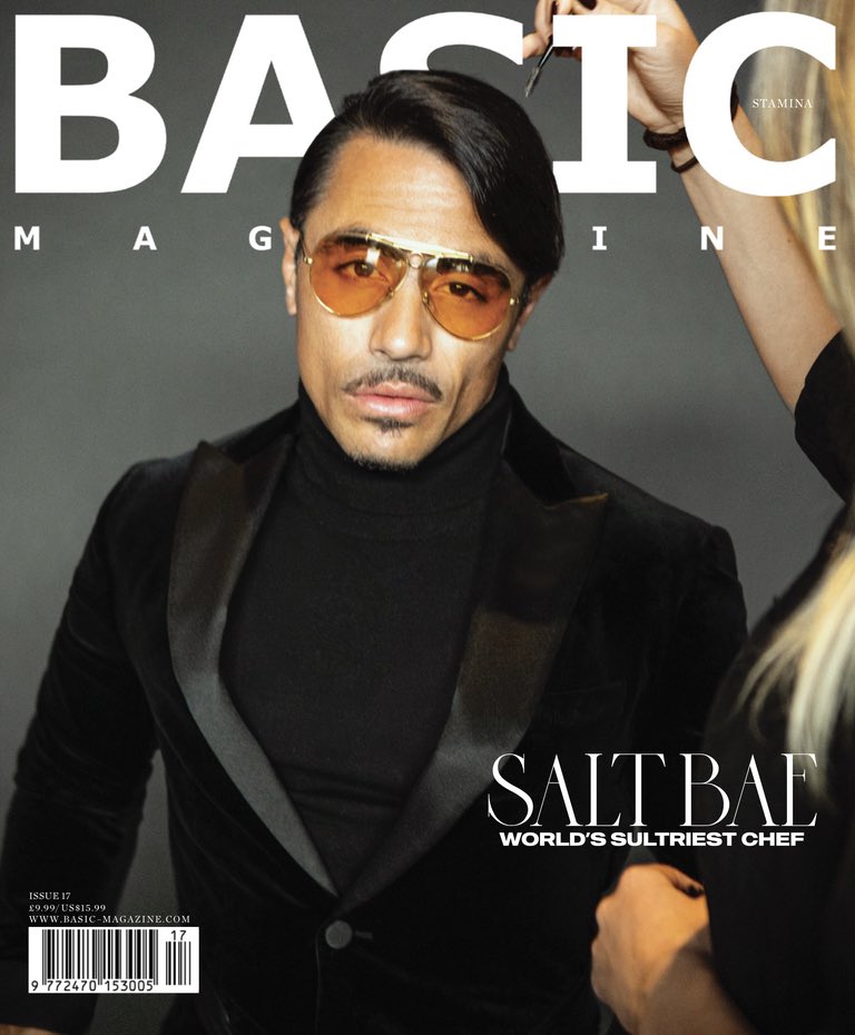 BASIC Exclusive Release of #Stamina issue 17, Cover II - Starring World’s Sultriest Chef <a href="/nusr_et/">@nusr_et#Saltbae</a> aka #SaltBae 🥩 🧂 

☕️Presented by LULU KNOWS
☕️Photographer Viktorija Pashuta <a href="/vikpashuta/">Viktorija Pashuta</a> 
🧂 Producer Jackson Chong @jacksonchong_
☕️Stylist Jesse J @jessejcollections