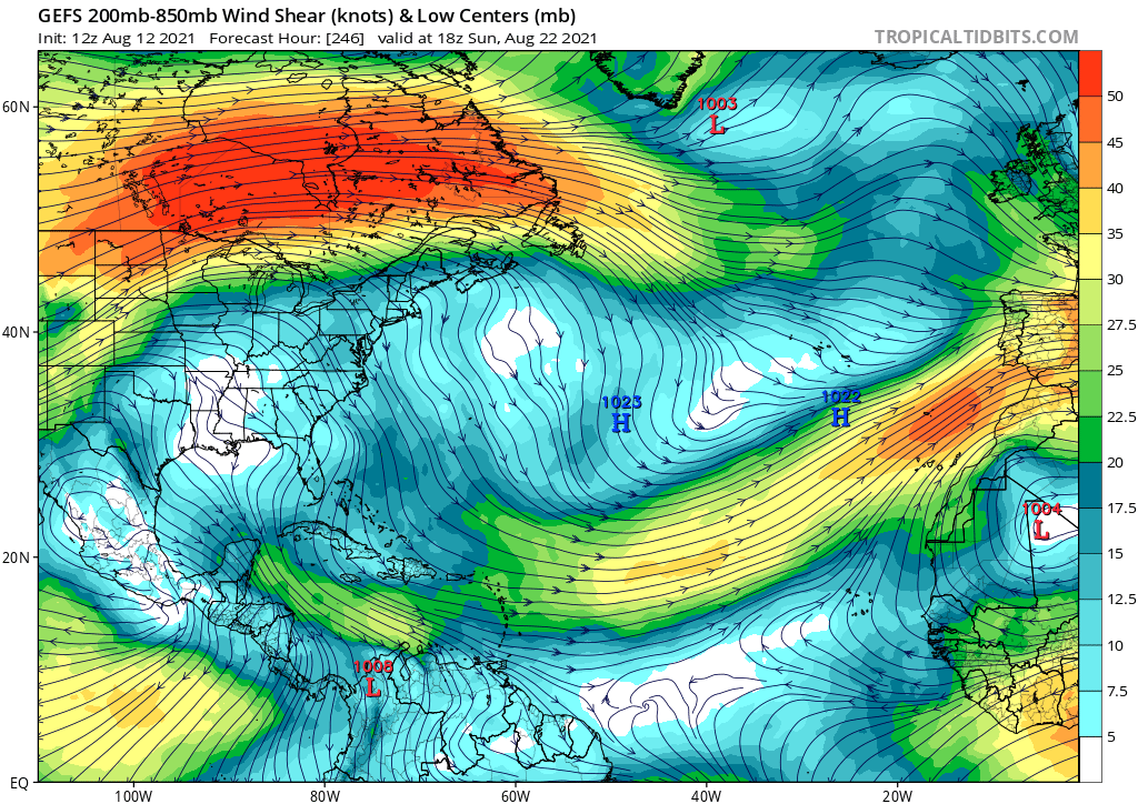 DerrickHerndon2's tweet photo. Yeesh after 95L things look bleak. One way to shut down interesting weather is to have a field campaign to study said weather. #TCRI https://t.co/e00IRAt1Ow