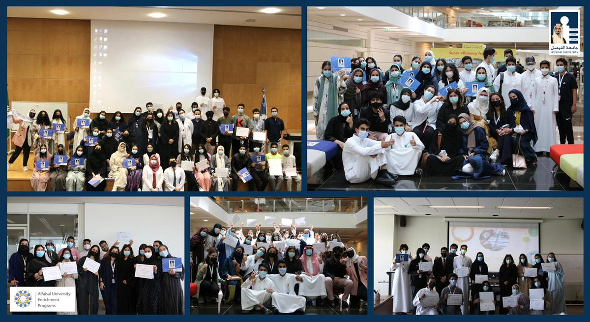We concluded three cycles of #Alfaisal_University Enrichment Program after graduating 400 diligent and bright minds. We are overjoyed, filled with happiness, pride and gratitude to have achieved this success.
