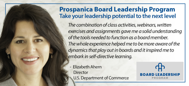 Are you a professional with 7 years of experience? The Prospanica Board Leadership Program is for you.

Spots are limited.

Become a Prospanica Member to receive the member price.

Learn More: prospanica.org/board-leadersh…

#CorporateLeader #BoardService #Impact #Governance