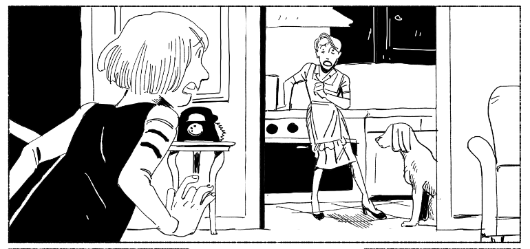 I'm about halfway done with inking that comic I'm doing for @SBComicsFair , so I'm sharing some of my favorite panels so far to celebrate! 