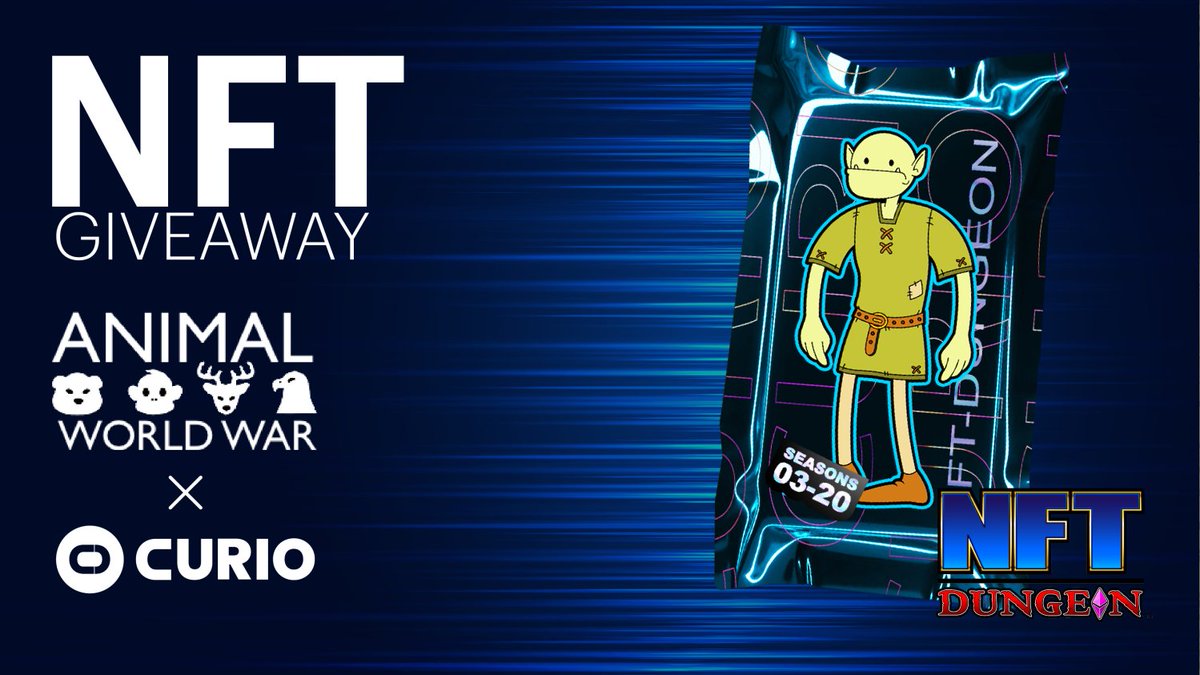 aww_nft's tweet image. ⚔️Giveaway Collab🛡️
We are collaborating with @manofmissle &amp;amp; @CurioNFT to giveaway a NFT Dungeon Adventurer. 

 1⃣Follow @manofmissle, @aww_nft &amp;amp; @curioNFT
 2⃣RT + Like
 3⃣Tag 2 of your fav collectors

Winner in 2 days... Full drop tomorrow at 12pm (EDT) 
nft-dungeon.com