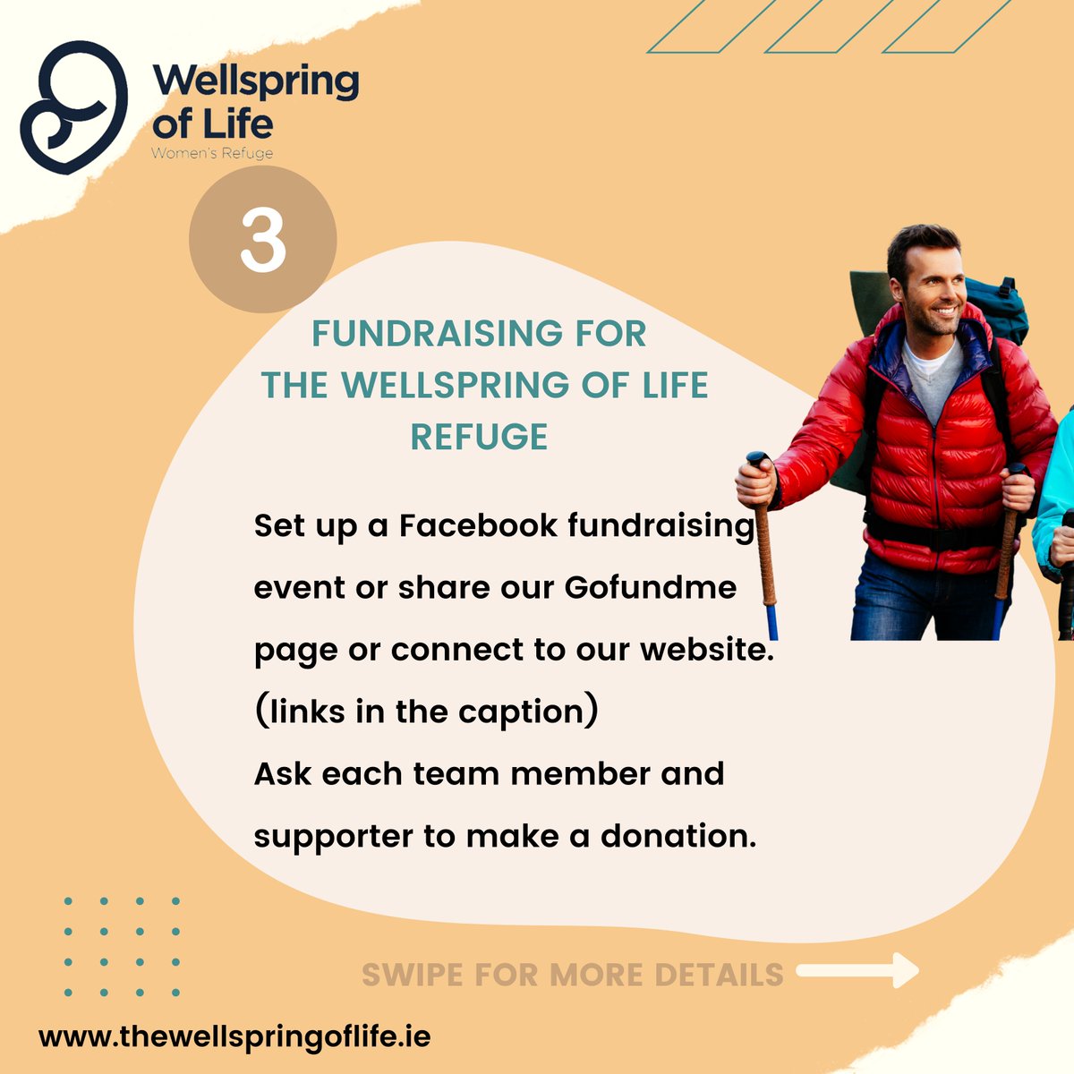Do you take part in a sports or exercise group? Find out how you can raise some money that will help us provide a safe, peaceful and loving refuge for women and women with children in our communities who are victims of domestic abuse. ❤

Full details at thewellspringoflife.ie