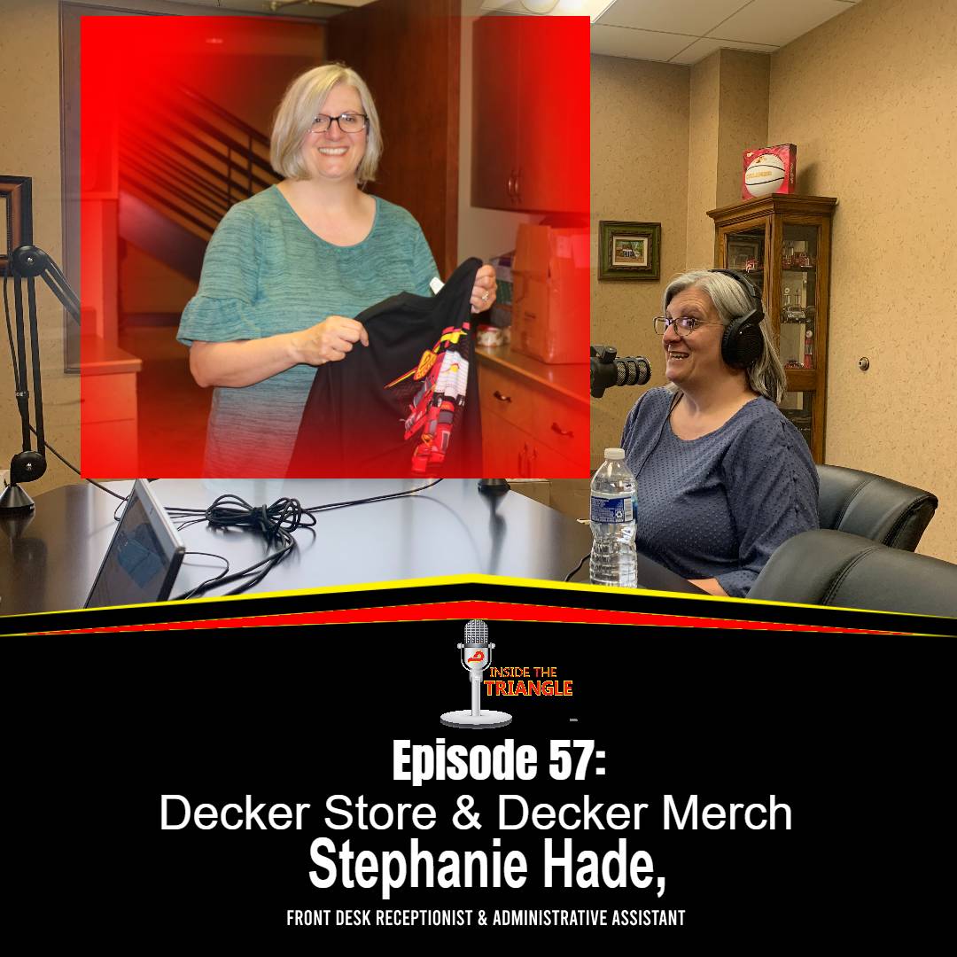 DeckerTruckLine's tweet image. In today’s episode, Stephanie Hade, Front Desk Receptionist &amp;amp; Administrative Assistant, joins host Darin Ladlie to talk about our Decker logo items and our Decker Company Store!
 
#InsideTheTriangle #DeckerTruckLine #DrivenToBeTheBest 
ow.ly/oe5M50FPZpI
