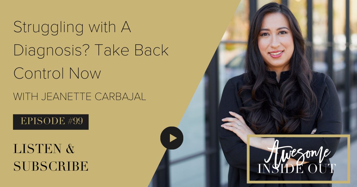 Don’t miss my conversation with Jeanette Carbajal on how to manage a medical diagnosis—shifting from surviving to thriving in the unknown. Listen here: URL → apple.co/2VOMOFb