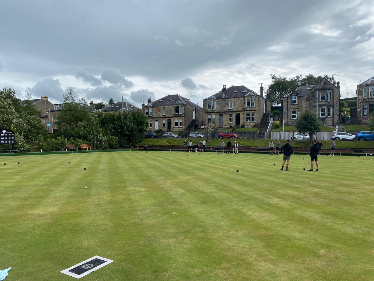 We had the privilege today of welcoming the players and staff of <a href="/Morton_FC/">Greenock Morton</a> as they swapped goals for bowls.

A very enjoyable event with some excellent bowling on show.

We wish them all the best for the rest of the season and are always welcome at our club.

Mon eh Ton! 🔵⚪️