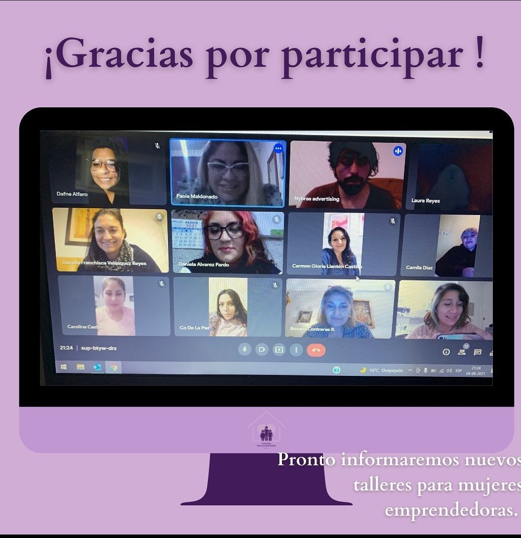 FmonomarentalCL's tweet photo. @FamiliasmmCL y en especial el Dpto "Emprende Mujer" En jueves de emprendimiento les agradece su participación en nuestro primer taller "Creando Emprendo" Estaremos informando de los nuevos talleres para emprendedoras en RRSS en Instagram somos @fmmchile https://t.co/1eeW9BUi05