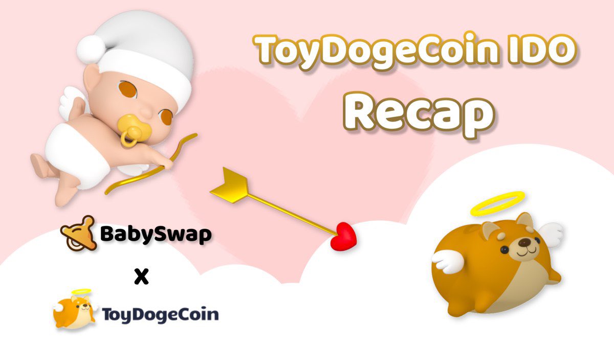 Hope you participated in the @ToyDogeCoin IDO yesterday?

The IDO went extremely successful. The total hard cap is $50,000, but the final fund was 147 times and reached $7,370,312.2306!

we didn’t let you down since the TOYDOGE price is 50x at its highest!🚀

#babyswap #crypto