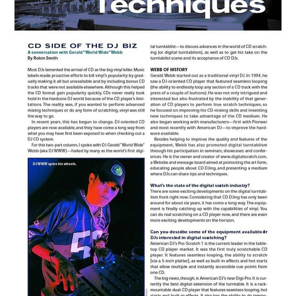 GeraldWebb's tweet photo. #tbt #remixmagazine #dj performance is an evolution. I appreciate everything the DJ business taught me #technics #pioneerprodj #americandj #denon @djtimesmag #promoonly #mobilebeat #xmix https://t.co/tr5i9U86IZ https://t.co/bp03REEmxY