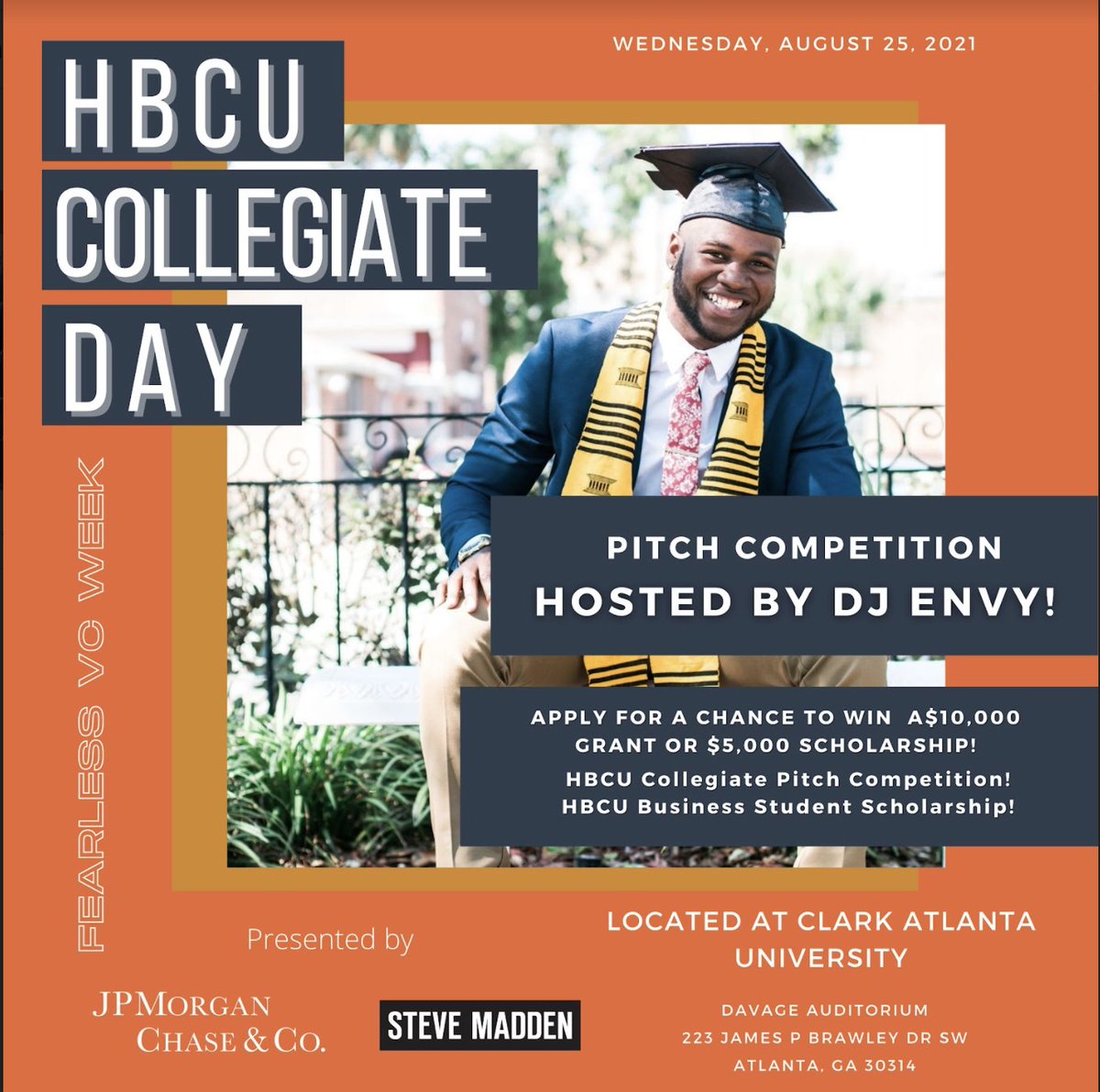 If you're a HBCU student, apply at fearless.fund/vc-week for a chance to win up to $20,000 in scholarship funding. Register now to join the  live or virtual event on Wednesday, August 25th with <a href="/djenvy/">djenvy</a>. The deadline is tomorrow. Don’t miss your chance! Time is running out!
