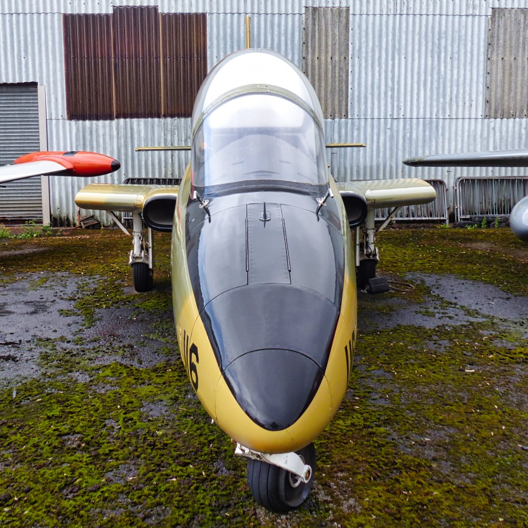 Michaelflying28's tweet photo. 45 years ago today was the first flight of the Aermacchi MB-339. Seen here is Argentine Naval Aviation Aermacchi MB-339A 0767 on display at the South Yorkshire Aircraft Museum.
#airmuseumphotography #aermacchi #aermacchimb339 #mb339 #mb339a #argentinenavy #armadaargentina https://t.co/veHQWu24Eb