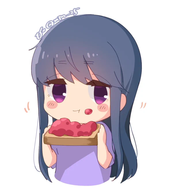 トーストもぐもぐリンちゃん🍞🍓
#ゆるキャン #ゆるキャンΔ #志摩リン 