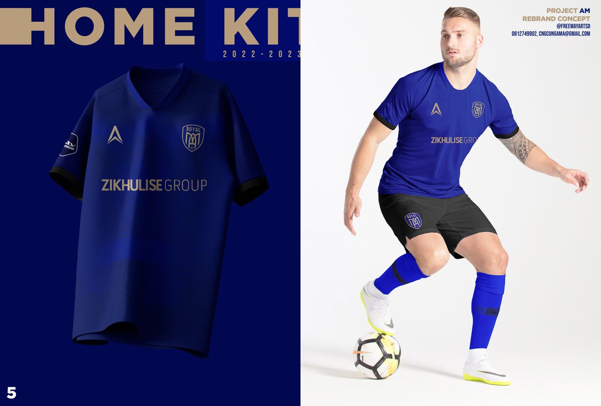 lwazi_cedrick's tweet photo. The Home kit : #ProjectAm concept rebrand for #RoyalAm https://t.co/FikumW91Os