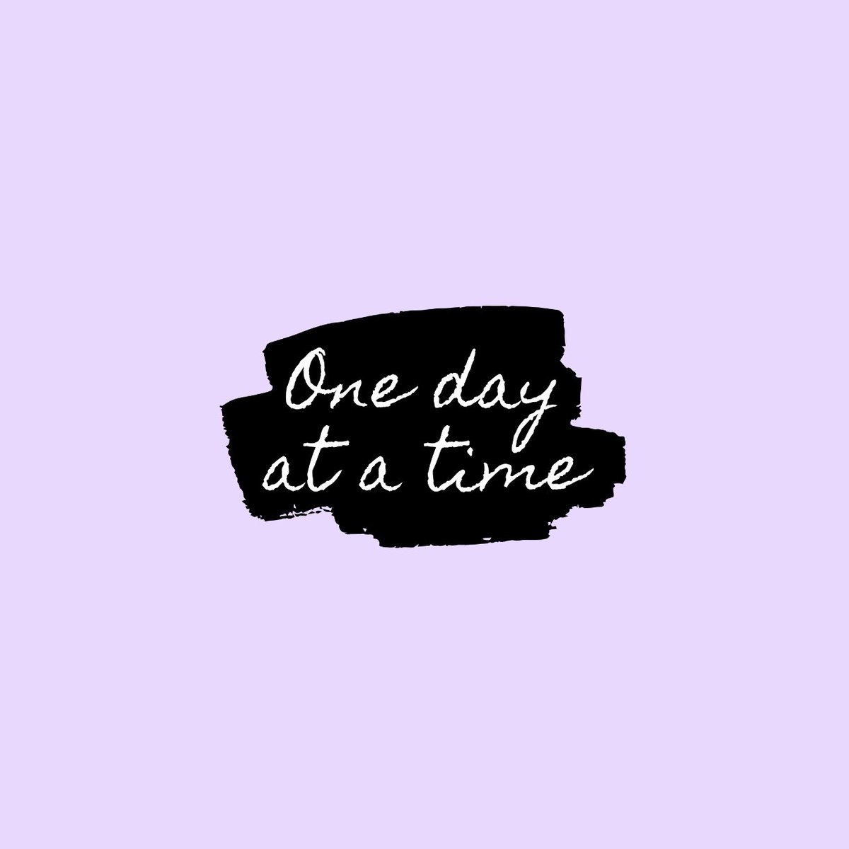 Un día a la vez. Sin prisas. 💜 #GoodVibesOnly