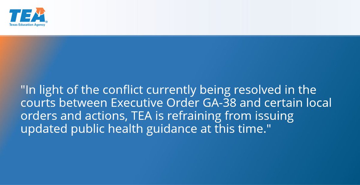 teainfo's tweet image. Statement from the Texas Education Agency

#txed
