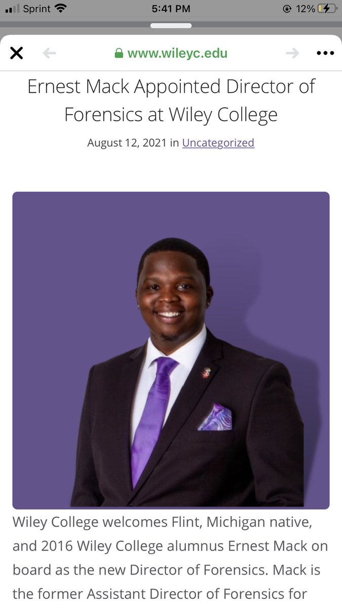 Nobody_Big_yet's tweet photo. Super excited to return to Wiley College as the Head Coach of #TheGreatDebaters  

@WileyCollege thank you for this amazing opportunity #NobodyBigYet https://t.co/TQha9mBd2k